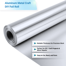 Aluminum Craft Foil Roll, 36 Gauge, 6–12 Inch x 10 Ft