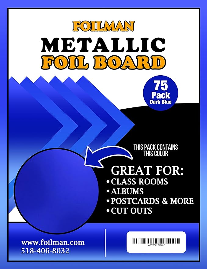 Metallic Foil Board Sheets For Arts & Crafts